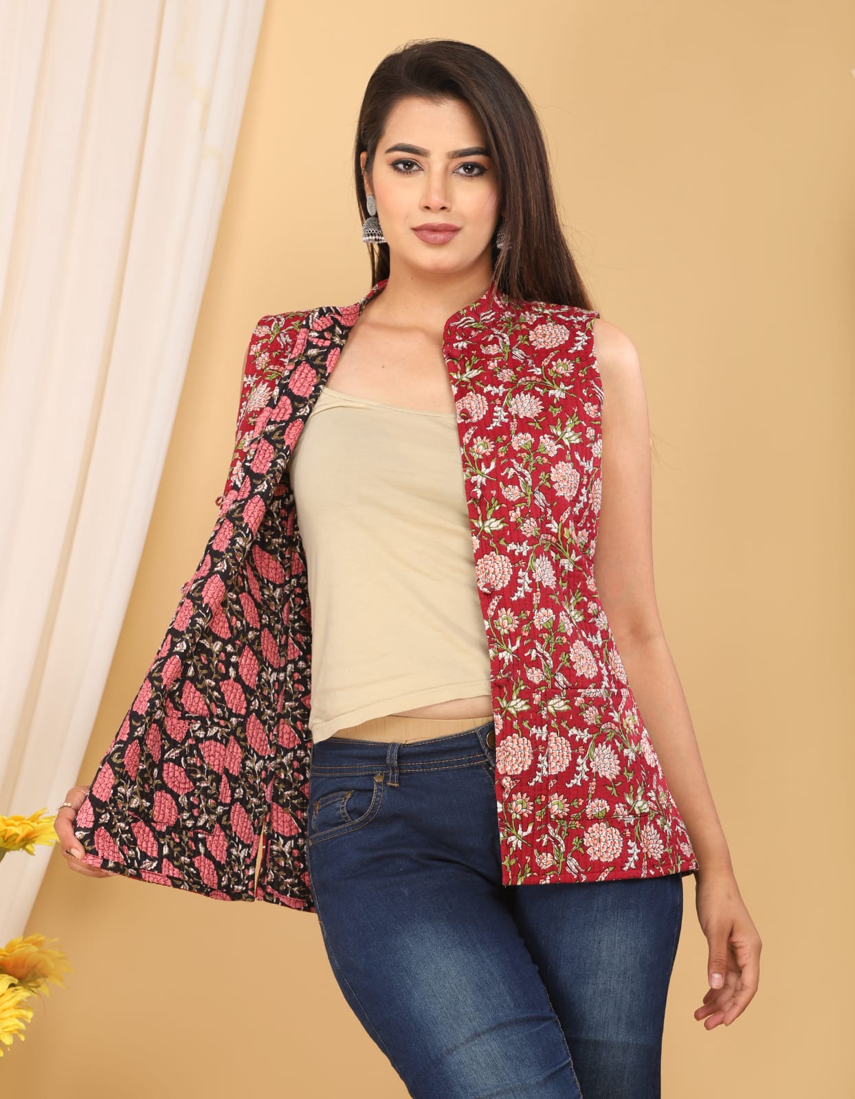 Jaipuri hot sale half jackets