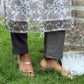 Raisha Kota Doria Block Print Kurta Set