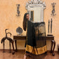 Prakriti Black Jamdani Linen Dupatta Suit Set | KanthaIndia