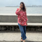 Saanjh Hand Block Print Cotton Short Kurta