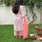 Orange candy Handloom Kurta Set
