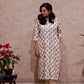 Handblock printed Pink Floral Kurti