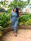 Neelaveni Kota Doria Dupatta Suit Set | KanthaIndia