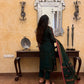 Peacock Green Jamdani Linen Suit Set