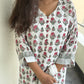 Indira Gulbahaar Cotton Linen Kurta Set