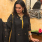 Black Noon Jamdani Linen Suit Set