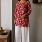 Saanjh Hand Block Print Cotton Short Kurta
