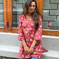 Saanjh Hand Block Print Cotton Short Kurta