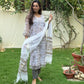 Raisha Kota Doria Block Print Kurta Set