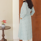 Sky Blue Handloom Cotton Set