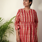 Cotton Hand Block Printed Kurta - Red