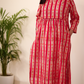 Cotton Hand Block Printed Kurta - Red