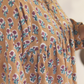 Brick Cotton Hand Block Printed Top -Beige
