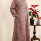 Cotton Hand Block Printed Kurta - Beige