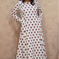 Red poppy Anarkali Kurti - DOR