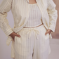 White Stripes Handloom Co-ord Set