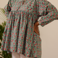 Cotton Hand Block Printed Top - Green