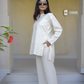 White Stripes Handloom Co-ord Set
