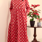 Cotton Handblock Printed Red Kurta Set
