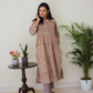 Cotton Handblock Printed Beige Kurta Set