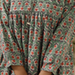 Cotton Hand Block Printed Top - Green