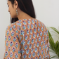 Cotton Handblock Printed Beige Kurta Set