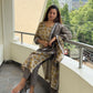 Aswi Cotton Linen Kurta Set