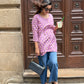 Santosha Hand Block Print Cotton Short Top