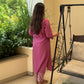 Floral Mauve Kurta Pant Set