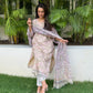 Jhilmil Kota Doria Block Print Kurta Set