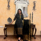 Black Noon Jamdani Linen Suit Set