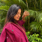 Antara Maroon Jamdani Paithani Dupatta Suit Set | KanthaIndia