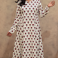 Red poppy Anarkali Kurti - DOR