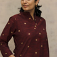 Maroon South Cotton Top with Pockets