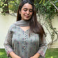 Nahida Kota Doria Block Print Kurta Set