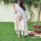 Jhilmil Kota Doria Block Print Kurta Set