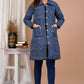 Blue Hand Block Printed Cotton Jacket