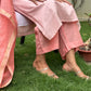 Orange candy Handloom Kurta Set