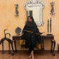 Prakriti Black Jamdani Linen Dupatta Suit Set | KanthaIndia