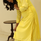 Neon lime crepe set yellow