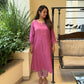 Floral Mauve Kurta Pant Set