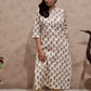 Handblock printed Pink Floral Kurti