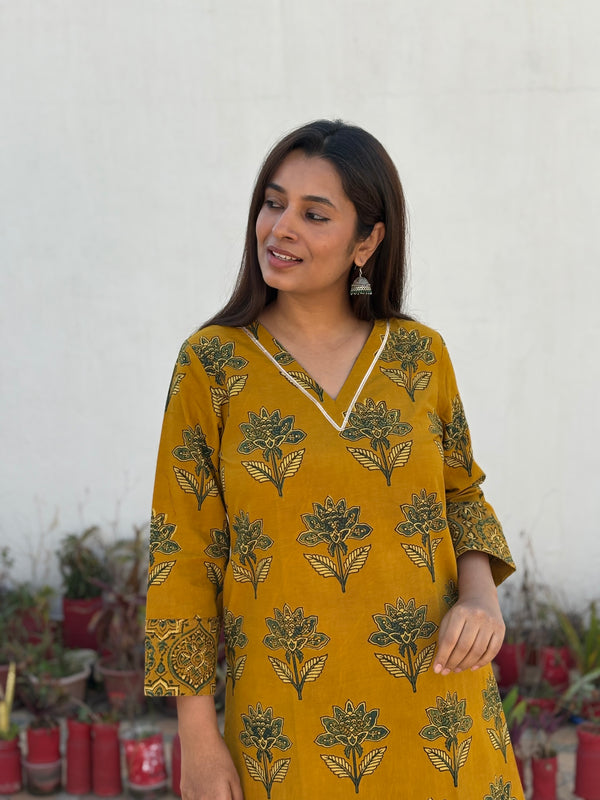 Surya Prabha Ajrakh Cotton Kurta