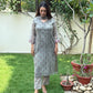 Nahida Kota Doria Block Print Kurta Set