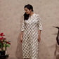 Handblock printed Pink Floral Kurti