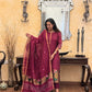 Antara Maroon Jamdani Paithani Dupatta Suit Set | KanthaIndia