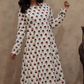 Red poppy Anarkali Kurti - DOR