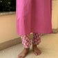Floral Mauve Kurta Pant Set