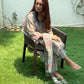 Nahida Kota Doria Block Print Kurta Set