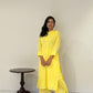 Neon lime crepe set yellow